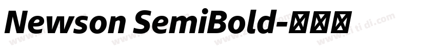 Newson SemiBold字体转换